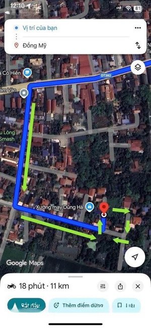 bán đất tại đt382, lý thường kiệt, yên mỹ, hưng yên, 1,1 tỷ, 55m2