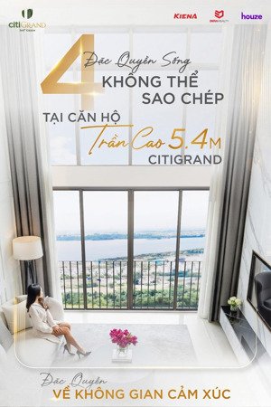 gh cđt căn hộ duplex citigrand, tt 18 tháng, 10% ký hđmb, ân hạn gốc lãi 24th, ck 6% + 3chỉ vàng