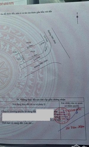 bán lô góc 2 mặt tiền nb5 & nb1 đối diện công viên thuộc khu tái định cư garden riverside