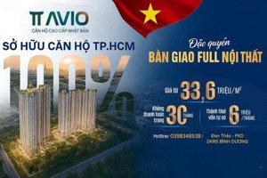 tt avio căn hộ cao cấp full nội thất, thanh toán chỉ 6tr/tháng - không vay, nhận nhà ngay
