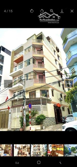 căn hộ dịch vụ 2 mặt hẻm 8m cạnh đại học hồng bàng đường điện biên phủ, 5 lầu, 17.6 tỷ