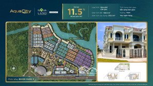 nhà phố căn góc aqua city phong cách valencia diện tích 159.9m² - view đẹp, giá tốt, nhận nhà ngay