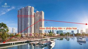 chủ đi nước ngoài cần bán lại căn hộ peninsula - trực diện sông hàn - 2pn - tầng 25