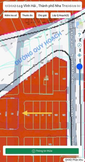 bán đất 3 mt, nguyễn khắc viện, vĩnh hoà, dt 193 m2, ngang 23 m, đường 6m - giá 10,8 tỷ