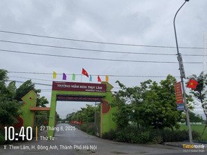 đất đấu giá thụy lâm lk8-17 giá rẻ nhất khu - 80m2, đường ô tô tránh, làn 2 sau trục 25m