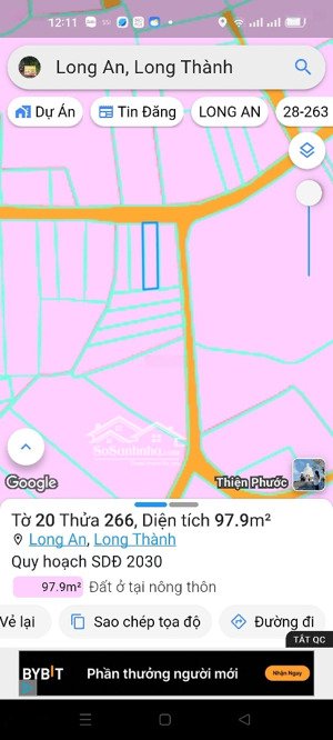 bán đất tại xã long an, 1,8 tỷ, 97,7 m2, pháp lý đầy đủ