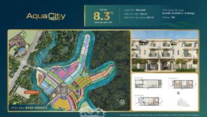 chính chủ cần bán nhà phố 6x20 aqua city view sông đẹp, vị trí đắc địa, giá tốt nhất khu vực