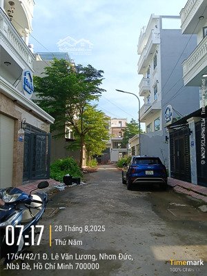 bán đất 5*22m, 2 mặt tiền hxh 7m, 4,3 tỷ, 1764 lê văn lương nhà bè,shr, hỗ trợ bank, xây tiền do