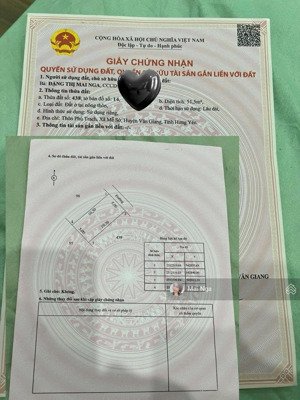 chính chủ bán đất văn giang, hưng yên, vuông đẹp. ô tô chạy qua, đường thông