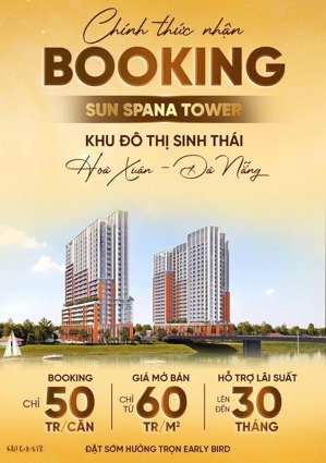 siêu phẩm căn hộ sungroup tại kđt hòa xuân giá chỉ 60tr/m2