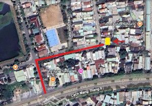 lô góc 80m²( ngang 6,87m) tại đường nguyễn hàng, hòa thọ đông sẵn nhà gác lửng, hướng nam & đông