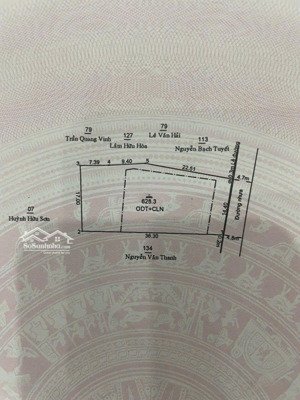 đất xây biệt thự khu víp nhất kế bên tòa nhà becamex tower, diện tích 628m2 thổ cư 348m2 giá tốt