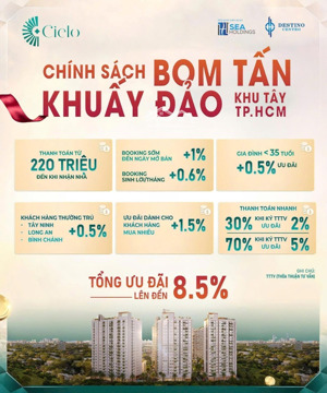 bán căn hộ chung cư tại destino centro, 30 triệu / m2, 50m2, 1pn, 1vs giá ưu đãi