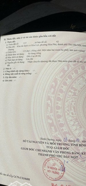 chính chủ cần bán gấp lô đất mặt tiền đường n5 khu tđc hoà lợi a giá tốt