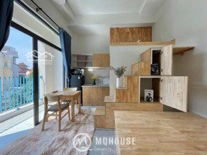 cho thuê chdv gác cao 2m fnt cao cấp ở được 3-4ng gần đh tôn đức thắng-rmit-lotte dễ đi quận 1,4,8