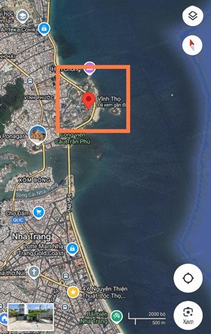 lô đất 53m2 ngay cạnh biển nha trang - 5,830 tỷ - ngang 4m vị trí tttp gần bãi tắm