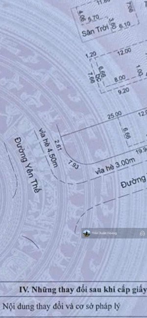 lô góc 3 tầng mới mặt tiền đường yên thế, phường an khê, đà nẵng-186m2-100tr/m2- 