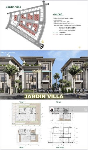 duy nhất biệt thự sunflower villa diện tích 423m2 thanh toán linh hoạt giá cực tốt