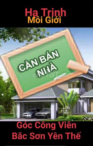 nhà 2 mặt tiền công viên bắc sơn