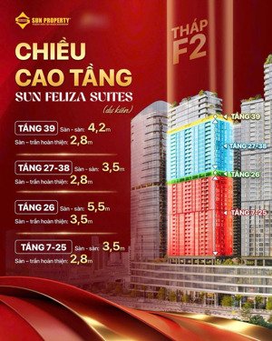 nóng!!! f2 sun cầu giấy chính thức nhận booking giá 135tr/m2