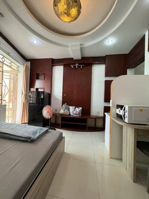 cho thuê căn hộ studio ban công full nội thất tại hoa lan, phú nhuận