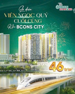 nhận booking căn hộ bcons green diamond city 2 gần làng đại học