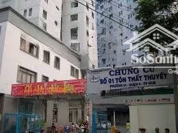 cho thuê chung cư tôn thất thuyết p1 q 4. dt 60m². 2pn 1wc. lầu cao view đẹp thoáng mát