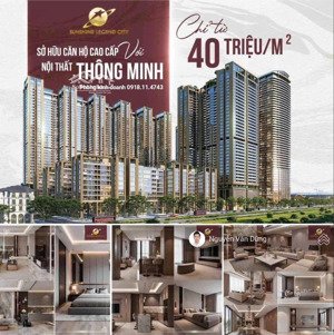 booking căn hộ sunshine legend city ck lớn. s: 28m² - 99m² pkd 
