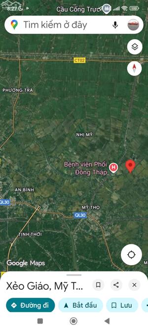 Đất nền đường Xẻo Giáo xã Mỹ Thọ huyện Cao Lãnh, cách bv Phổi 1,5km
