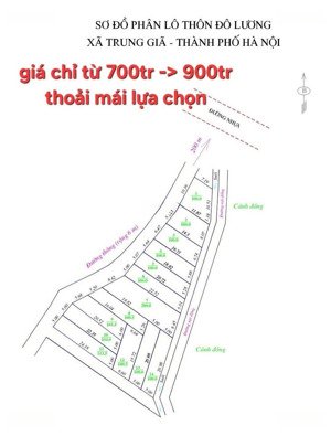 chính chủ phân lô đô lương bắc sơn, sóc sơn hà nội