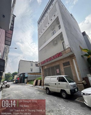 tòa nhà khu tái định cư thanh am - 88m 5tầng thang máy mt 7,3m - đường vỉa hè giá tốt