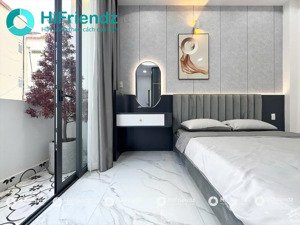 căn hộ studio ban công luxury full nội thất, 100% như ảnh, gần đại học bách khoa, huflit q10
