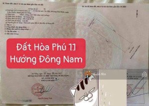 bán nhanh | mặt tiền đường hoà phú 11, đối diện công viên gần bệnh viện & trục đường lớn