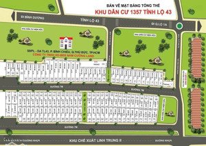 bán đất kdc 1357 tỉnh lộ 43 ngay khu linh trung 2 dt 4 x 14m giá 3,3 tỷ lh việt 0932,683,991