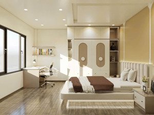 bán căn nhà 5 tầng full nội thất ngay ngọc lâm chỉ cách đường oto tránh chừng 10m, mặt hồ thoáng