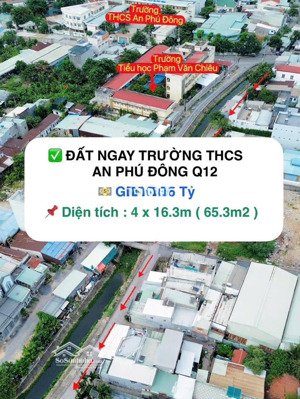 đất mặt tiền rạch an phú đông 9, vị trí thoáng mát, tiềm năng đầu tư