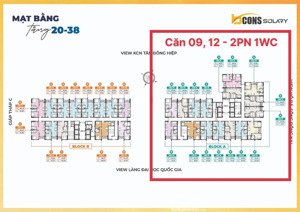1 tỷ 750 full vat căn hộ 2 pn bcons solary cách ga metro 600m, 5 phút làng đại học thủ đức
