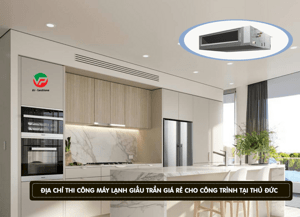 Lắp đặt Máy lạnh giấu trần cho trung tâm thương mại, nhà hàng tiệc cưới chuyên nghiệp