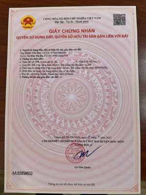 đất thổ cư kdc đường đặng thúc vịnh vào 50m, đông thạnh