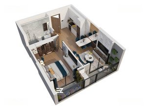 bán căn 1pn+1 ban công nối dài tầng trung 1x - view quảng trường metro, tòa ld3 - giá 3.150 tỷ