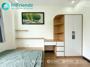 chung hộ dvstudio view ban công rộng 40m2, full nội thất ( máy giặt riêng) tại công viên làng hoa.