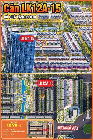 bán căn liền kề 77m2 tại hoàng huy new city, 10,78 tỷ, 77m2, thủy nguyên, hải phòng