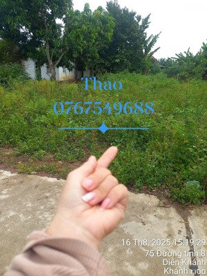 bán đất tại xã diên phước, giá siêu hời 6,7 triệu / m2, 142m2, mặt tiền 5m