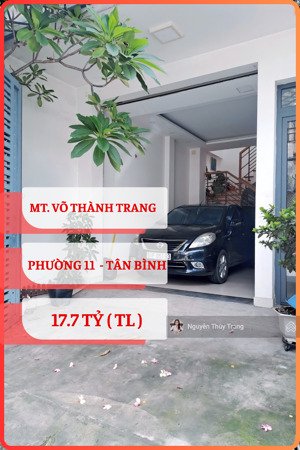 nhà mặt tiền đường võ thành trang, 142m2, 2 mặt hẻm - giá tốt.