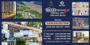 siêu phẩm căn trục hiếm 2pn+ 80m² beverly solari vinhomes grand park, giá 3,9 tỷ, nhận nhà ngay