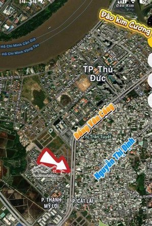 đất nền mặt tiền đồng văn cống q2 thạnh mỹ lợi - gần trung tâm hành chính thủ đức - 17.2 tỷ