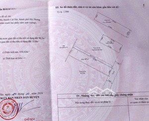 bán nhà 222,5m². mặt tiền 9,6m, mặt đường núi ngọc cát bà, giá 160tr, lh 