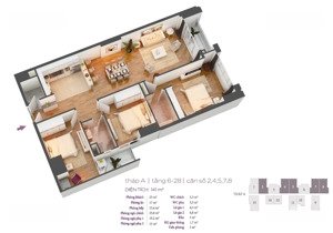 cho thuê căn hộ 3pn, 2vs, hồ gươm plaza, trần phú, mỗ lao, hà đông, 15 triệu vnd, 136m2