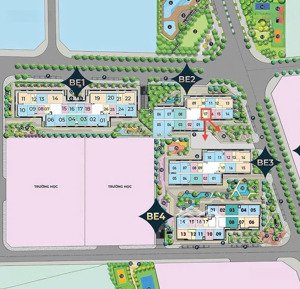 hàng độc quyền studio be2.0717 view công viên, sân thể thao thoáng sáng