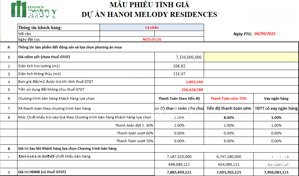 căn 3 ngủ 106m2, ký trực tiếp cđt, ck 8% tại hanoi melody residences. lh: 